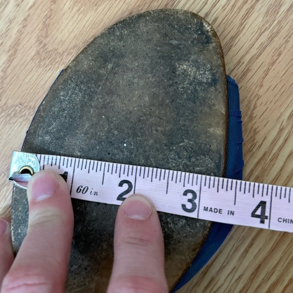 Fendi Flats Sandals Suede & Chiffon Tulle Mesh Ankle Wrap Bow Size EU 37 US 7 - Picture 9 of 11